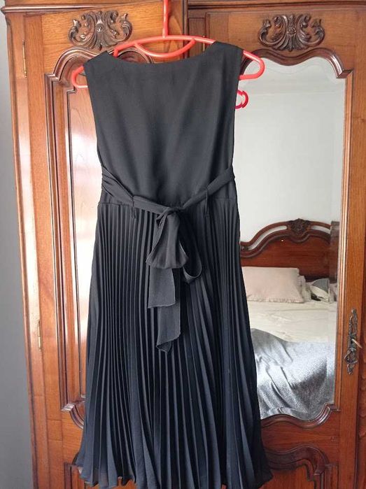 Vestido Preto plissado