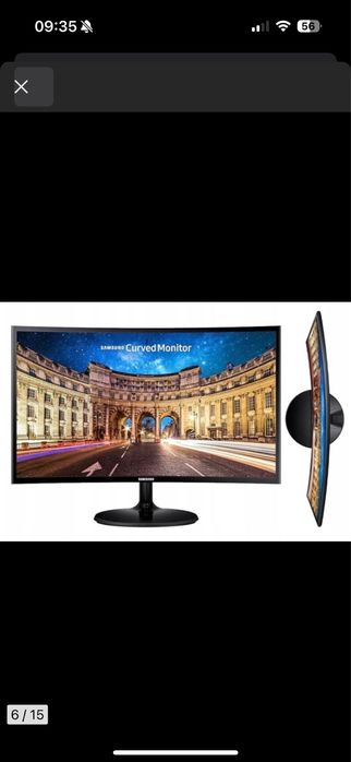 Monitor Samsung CF390 24 cele zakrzywiony wszystko sprawne bez wypaleń
