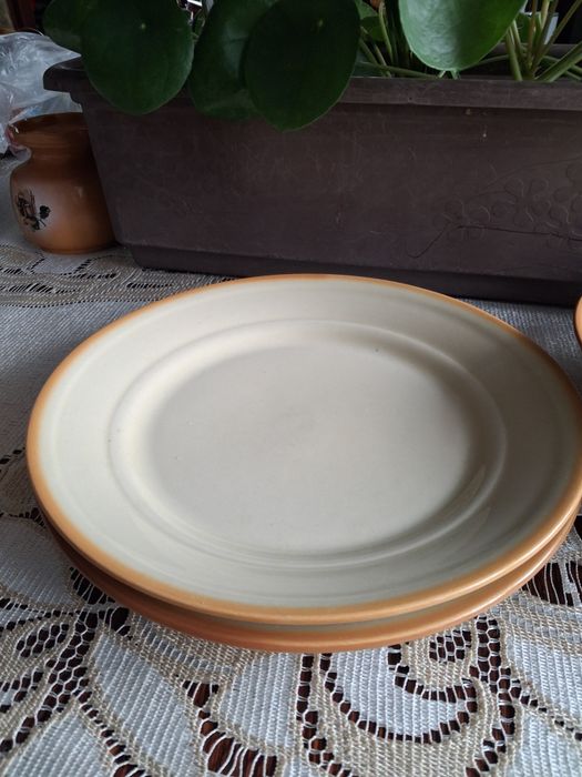 Talerze porcelitowe tułowice wintage