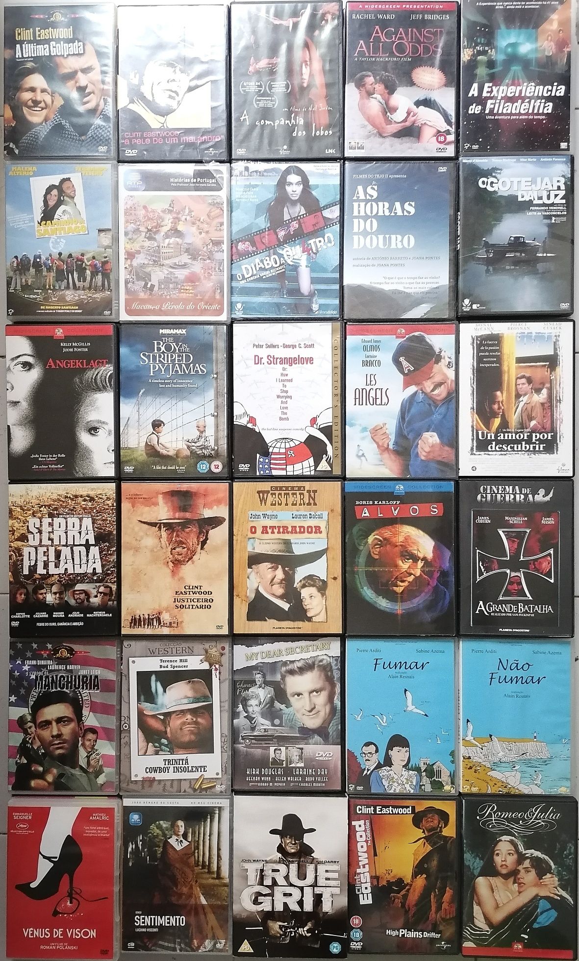 Lote de 253 DVD's Originais 
(LOTE 31)