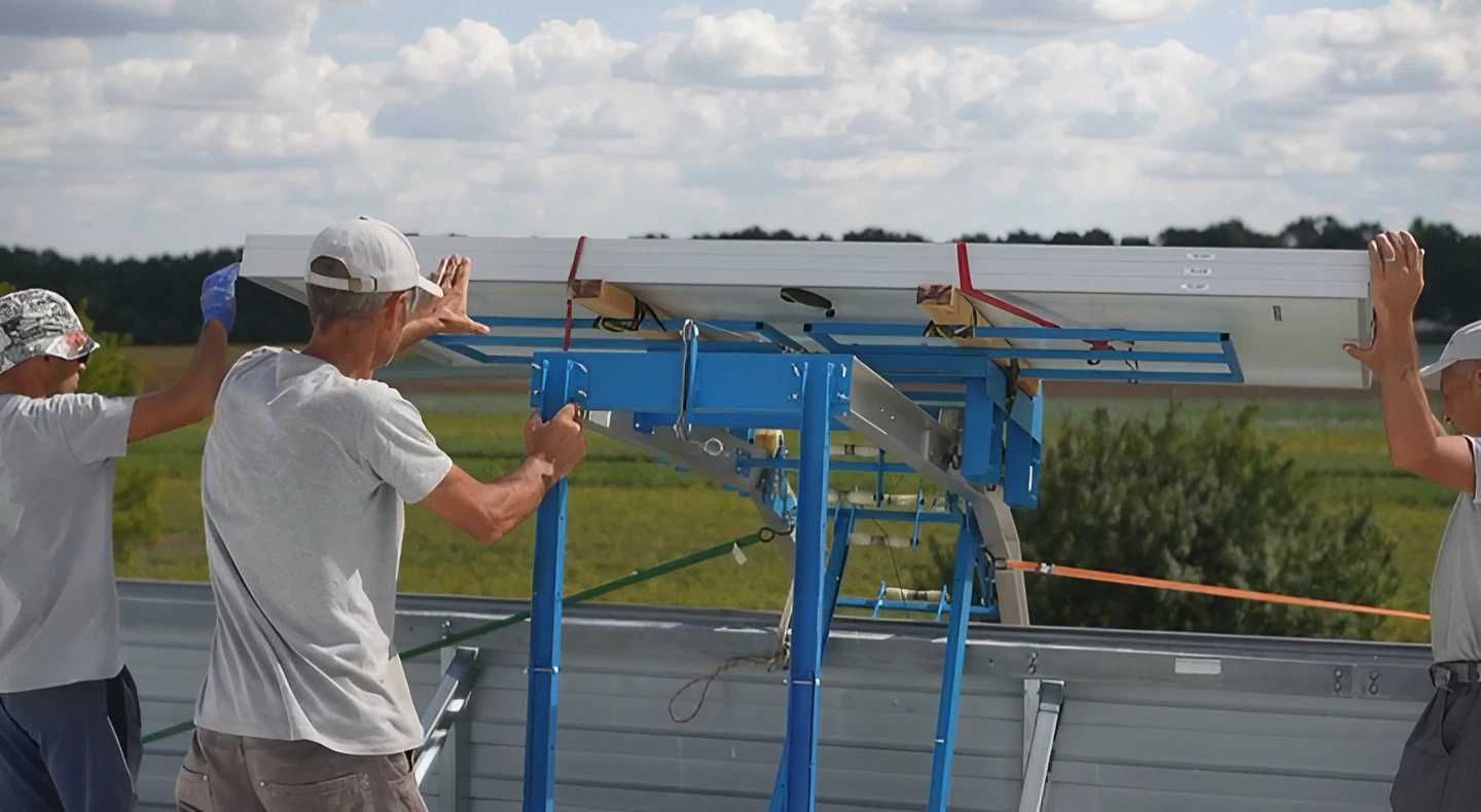 Драбиновий підйомник ViraLad для підняття сонячних панелей
