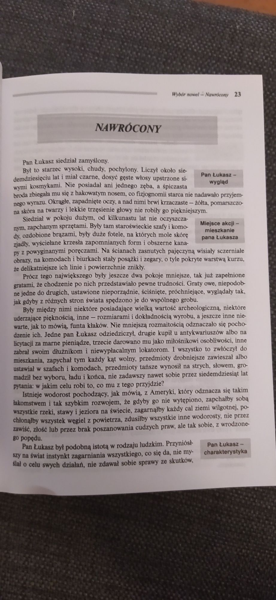Lektury "Wybór nowel BolesławaPrusa"