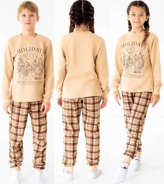 Дитячі сімейні піжами для фотосесії, Нового року та Різдва