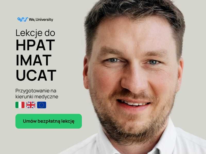 HPAT - IMAT - UCAT korepetycje - BEZPŁATNA LEKCJA od zaraz - zadzwoń