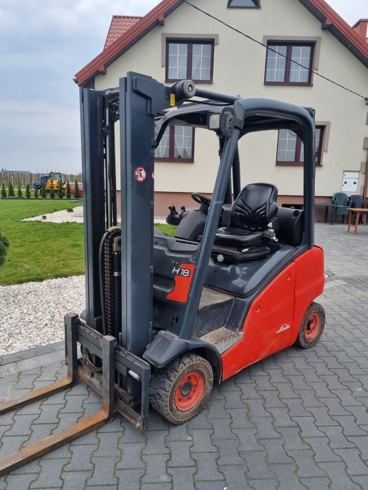 Wózek widłowy Linde h20t z 2013r triplex LPG (h16,18)