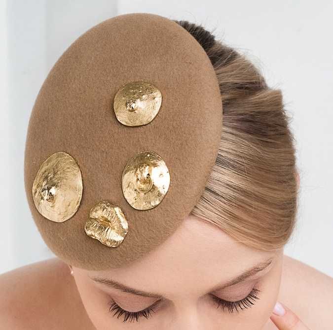 ORSKA Duży złoty pin sutek z kolekcji Body, NOWY