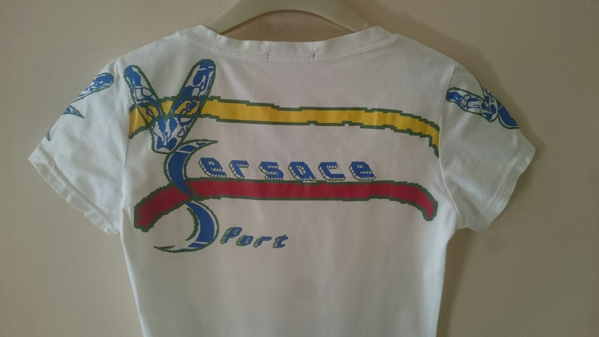 Bluzka tshirt Versace  biała rozmiar XS