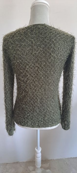 Camisola  com pelinho verde tropa tam unico