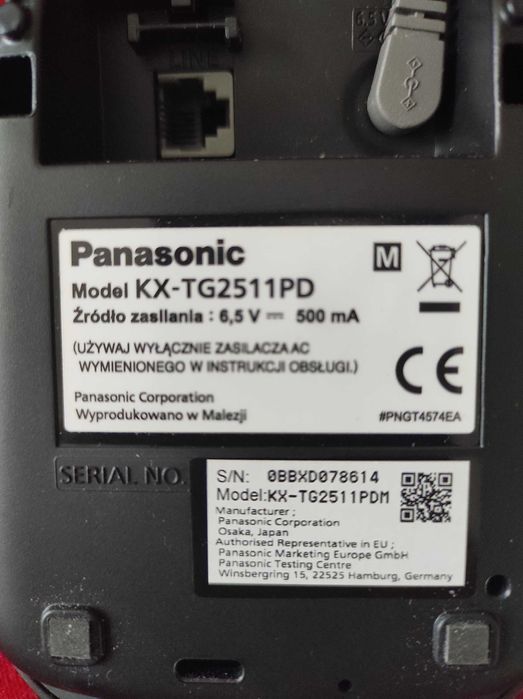 Telefon bezprzewodowy Panasonic KX-TG2511PD
