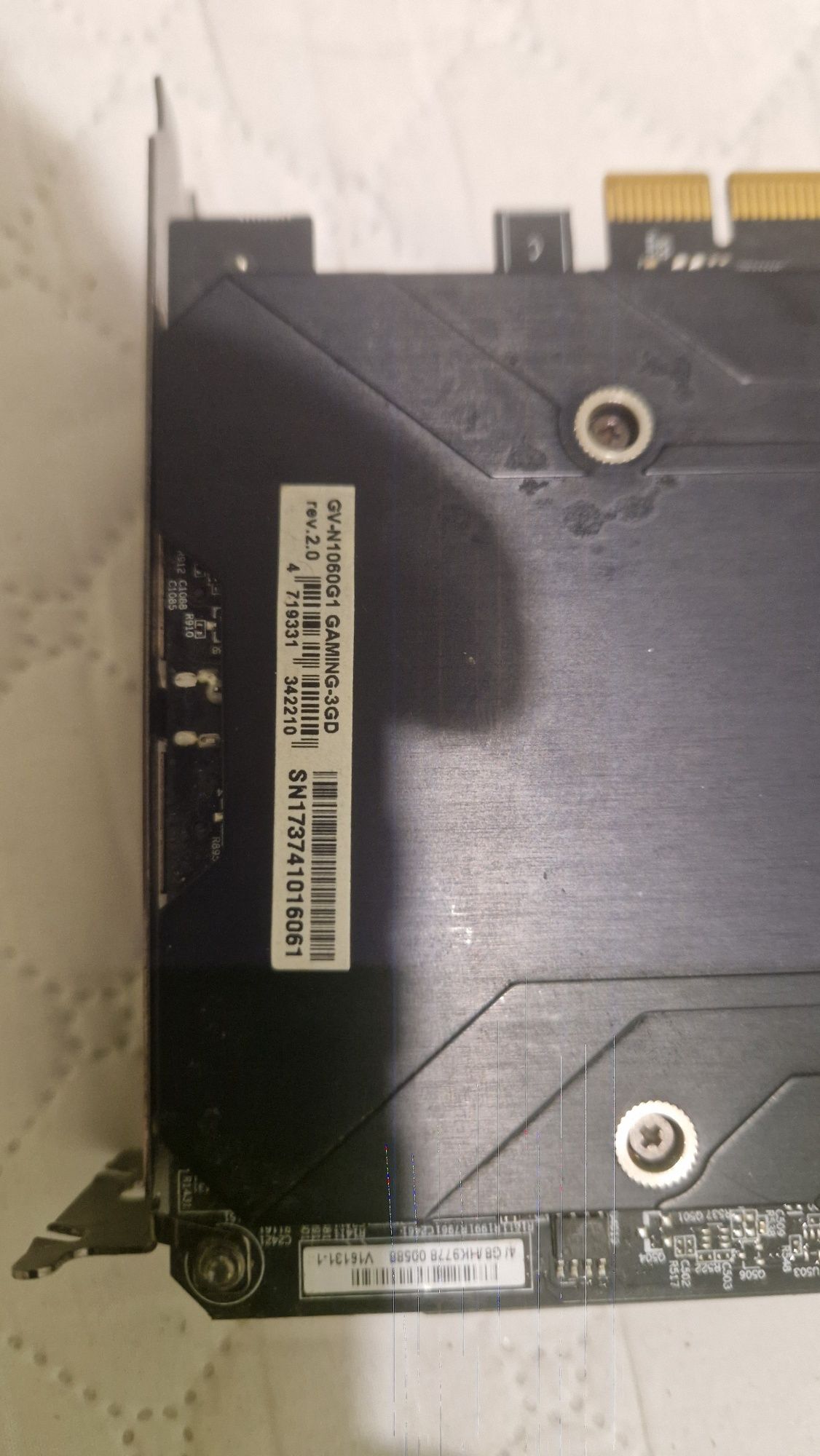 GIGABYTE GeForce GTX1060 3072Mb