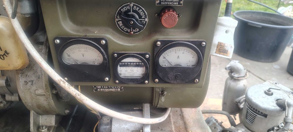 Генератор ГАБ-1 220В 1-2квт (рабочий) + запасной двигатель