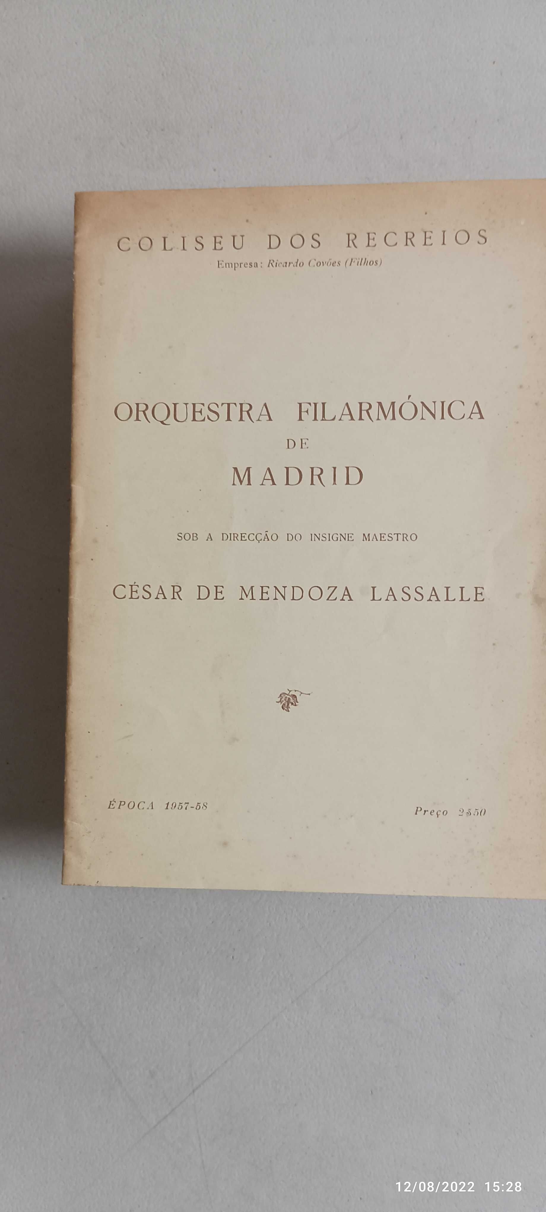 Livro PA-3 - César de mendoza Lassalle-orquestra Filarmónica de Madrid