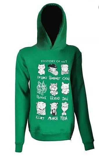 Bluza z kapturem DOGO, czysta bawełna eko, Wegańska bluza. XXL.
