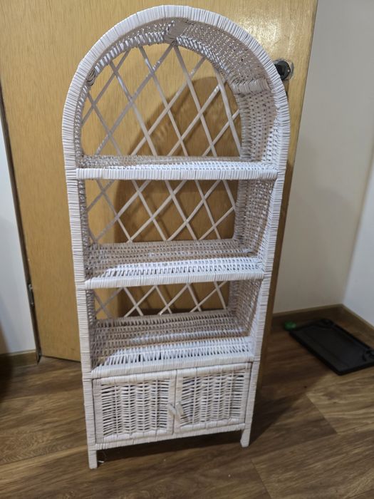 Komoda wiklinowa pudrowy róż