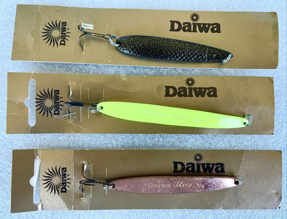 Gratka dla spinningistów zestaraw unikatowych wahadłówek DAIWA lata 80