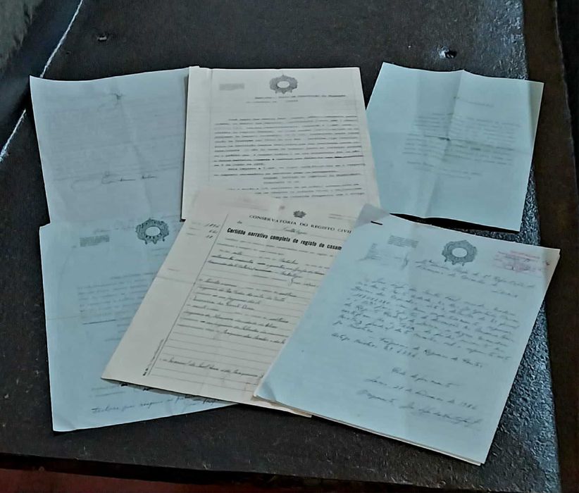 6 Documentos Antigos. Peças de Coleção!
