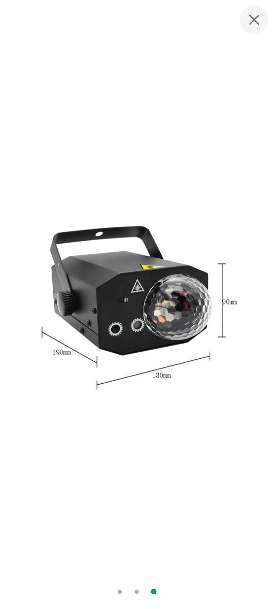 Світловий прилад для світлового шоу 2 в 1 Magic Laser RGB, лазер