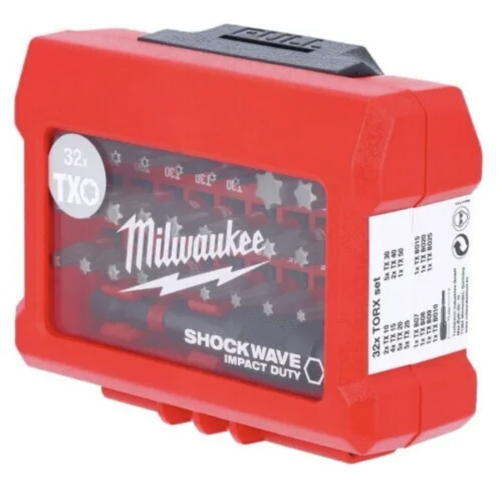 Набор ударных бит Milwaukee 32 шт SHOCKWAVE