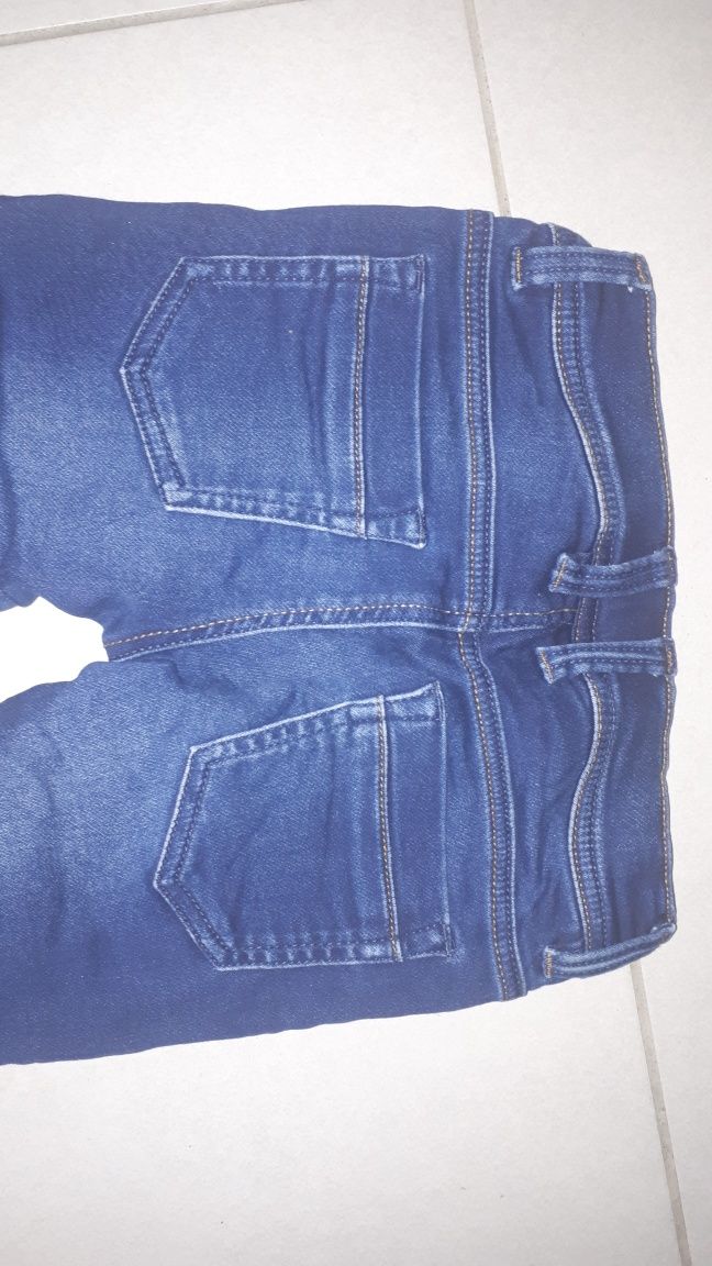 Spodnie c&a jeansowe 110 jak nowe jeans spodenki rurki