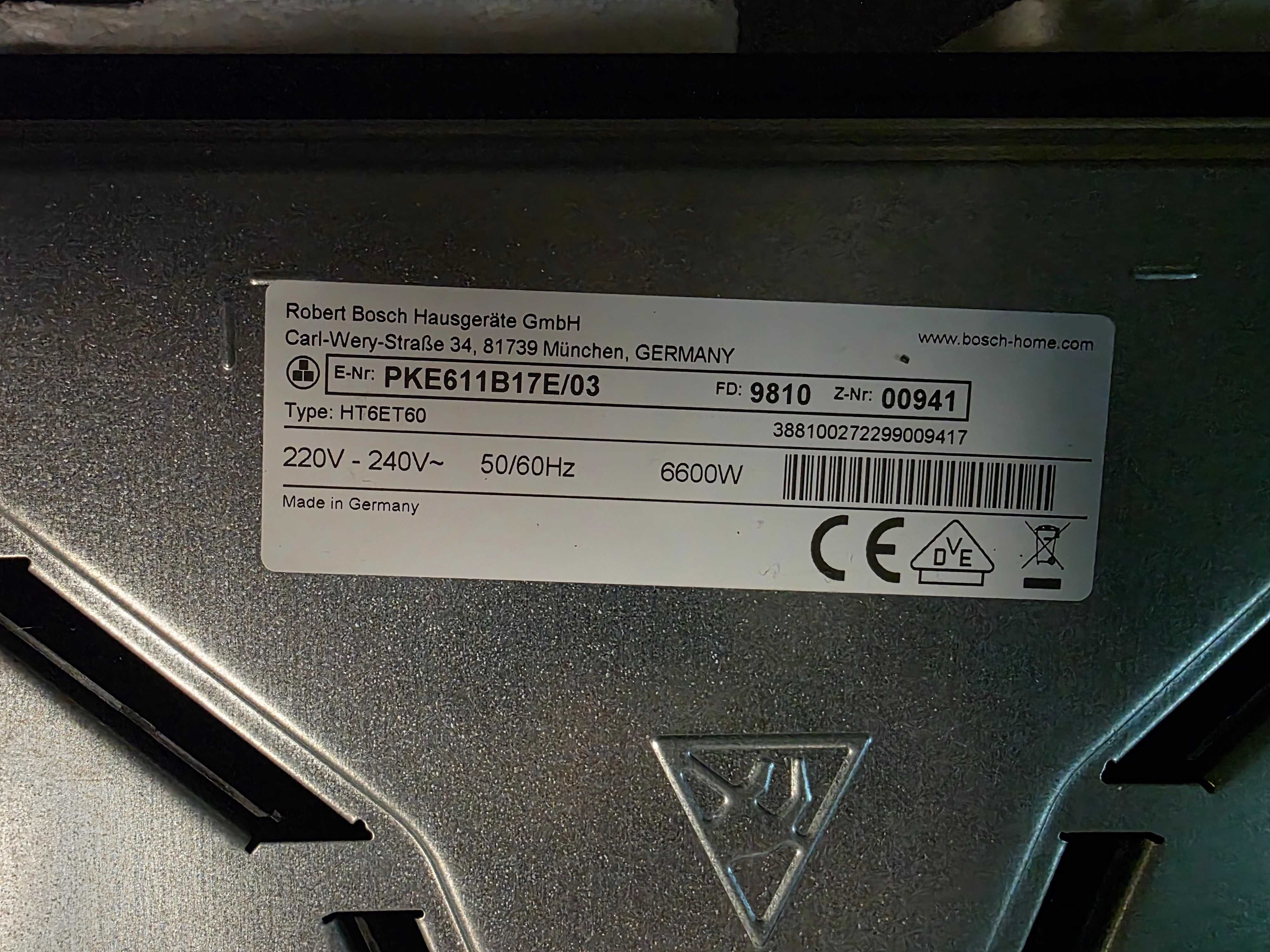 Płyta ceramicnza Bosch PKE611B17E