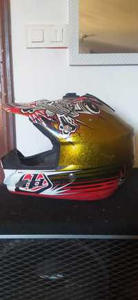 Capacete Troy Lee Designs SE3 ECE Piston Helmet Gold