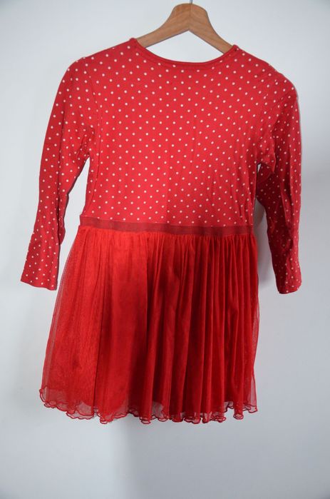 sukienka Mikołaj renifer  9 - 10 lat czerwona 134 cm