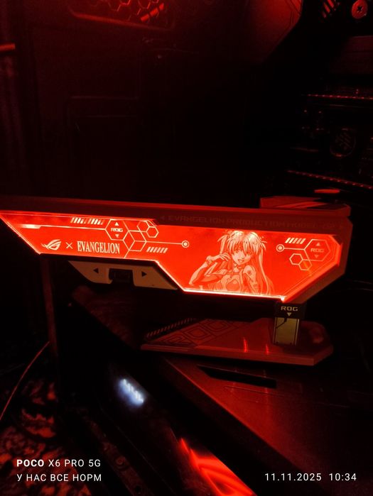 Держатель видеокарты ASUS ROG Herculx EVA-02 Edition aRGB