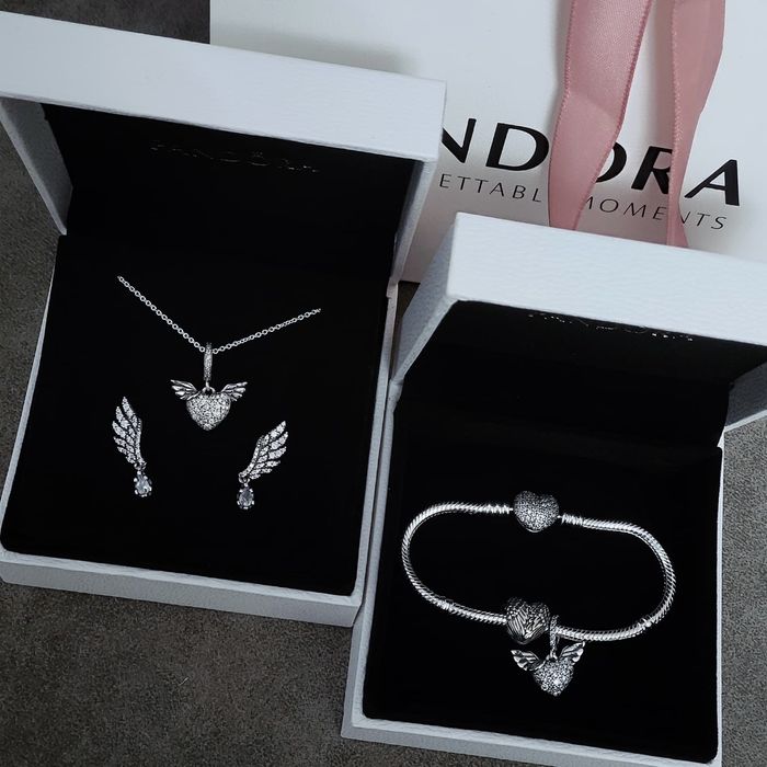 Браслет Пандора паве ланками Pandora