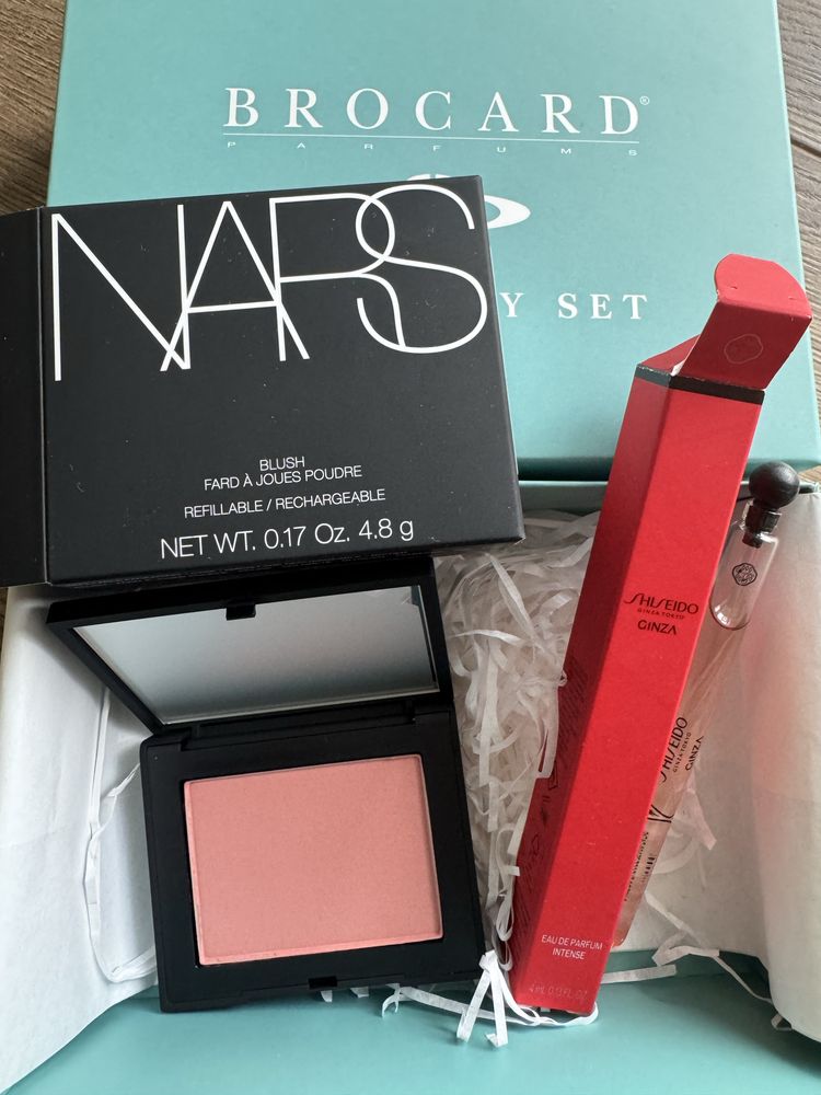 подарунковий набір Nars+shiseido+ коробка Brocard