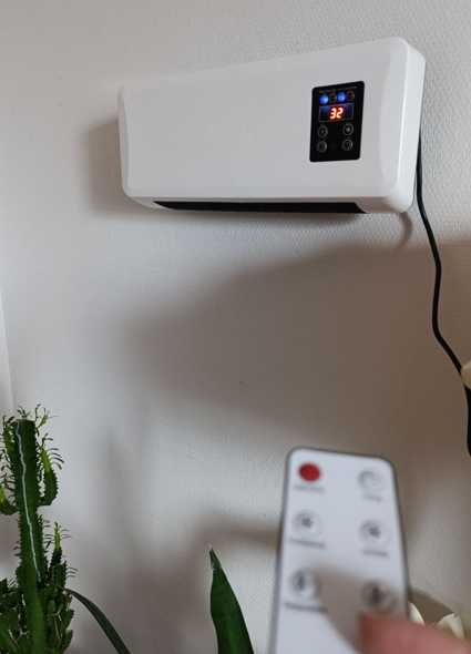 обігрівач дуйка настінний з пультом тепловентилятор кондиціонер сушарк