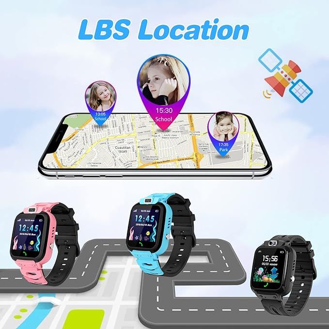 wodoodporny smartwatch dla dzieci z gps i telefonem vv