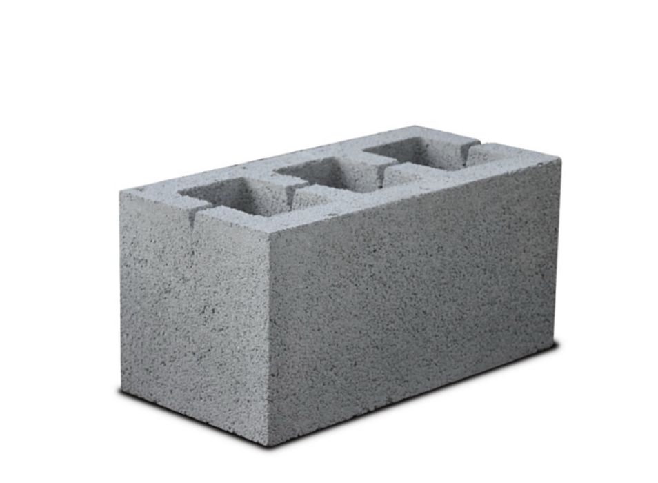 Стіновий  шлакоблок 190х190х390 мм