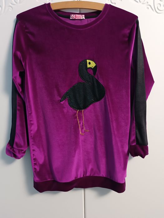 Bluzka/ tunika welurowa flaming 152