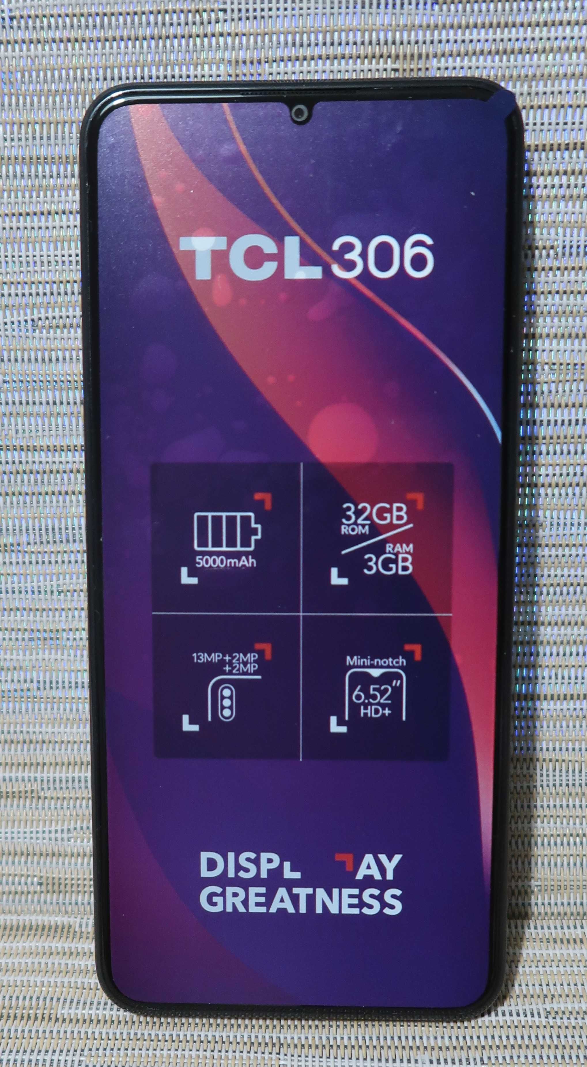 Smartfon TCL   306 3/32 GB   grafitowy, nowy, na prezent