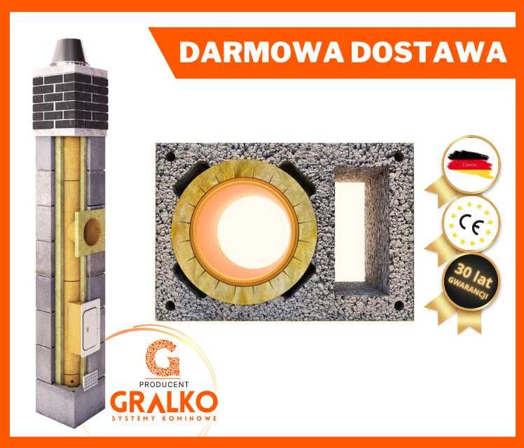 Komin systemowy 7m  komin ceramiczny 7 m fi 200 OCIEPLONY
