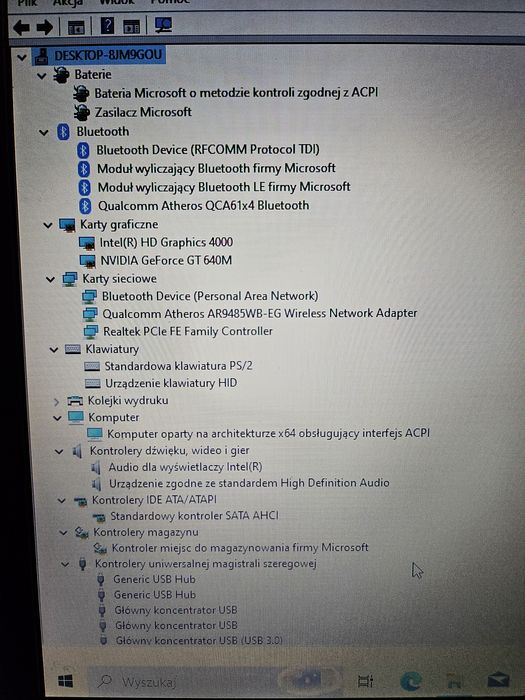 Lenovo IdeaPad Z580, karta GeForce
