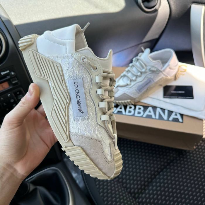Розпродаж Жіночі кросівки дольче бежеві Dolce&Gabana NS1 white beige