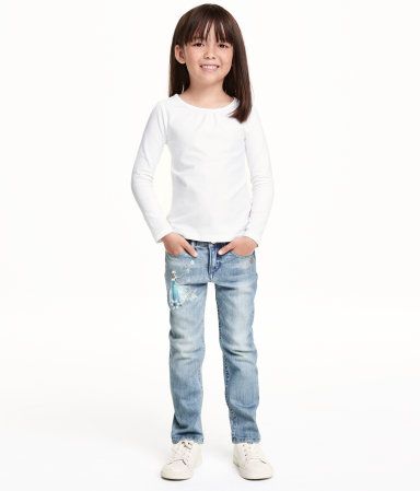 H&M rozm. 140 (9-10 lat) Disney Frozen nowe jeansy Kraina Lodu- ELSA