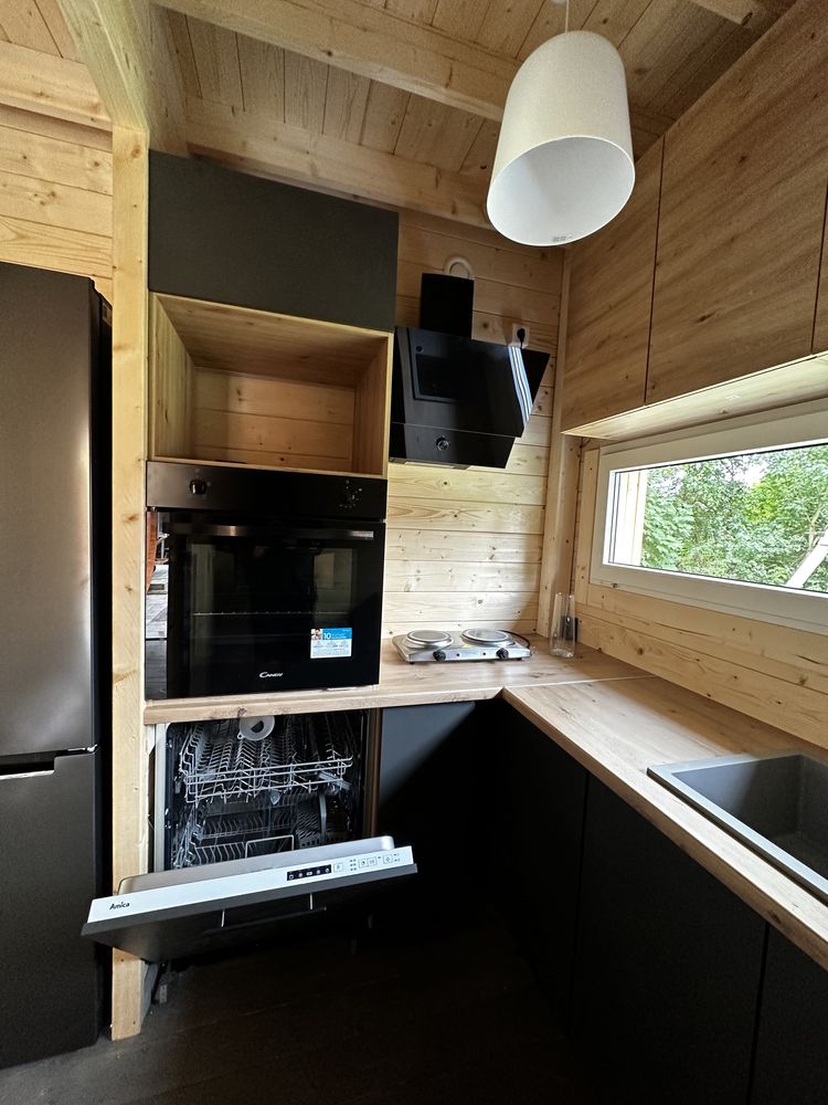 Domki letniskowe Pod Brzozami Sława wynajem nocleg sauna jacuzzi domek