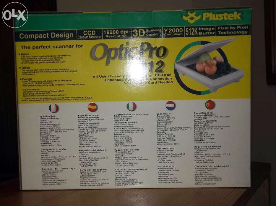 Scanner plustek optipro p12