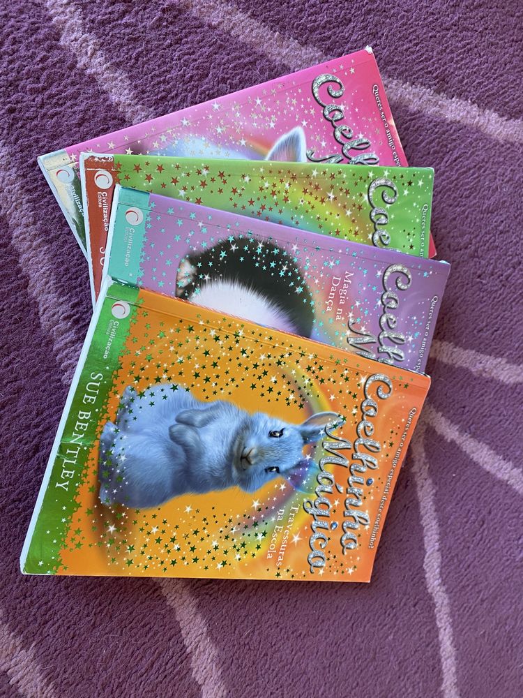 Coleção coelhinho mágico- 4 livros