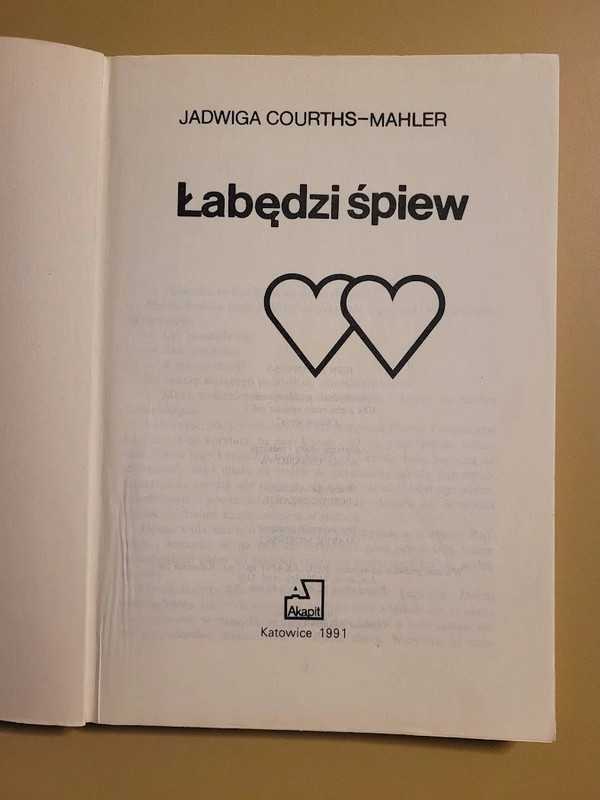 Łabędzi śpiew Jadwiga Courths-Mahler