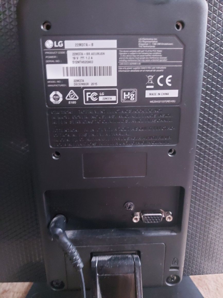 Monitor 21''  LG