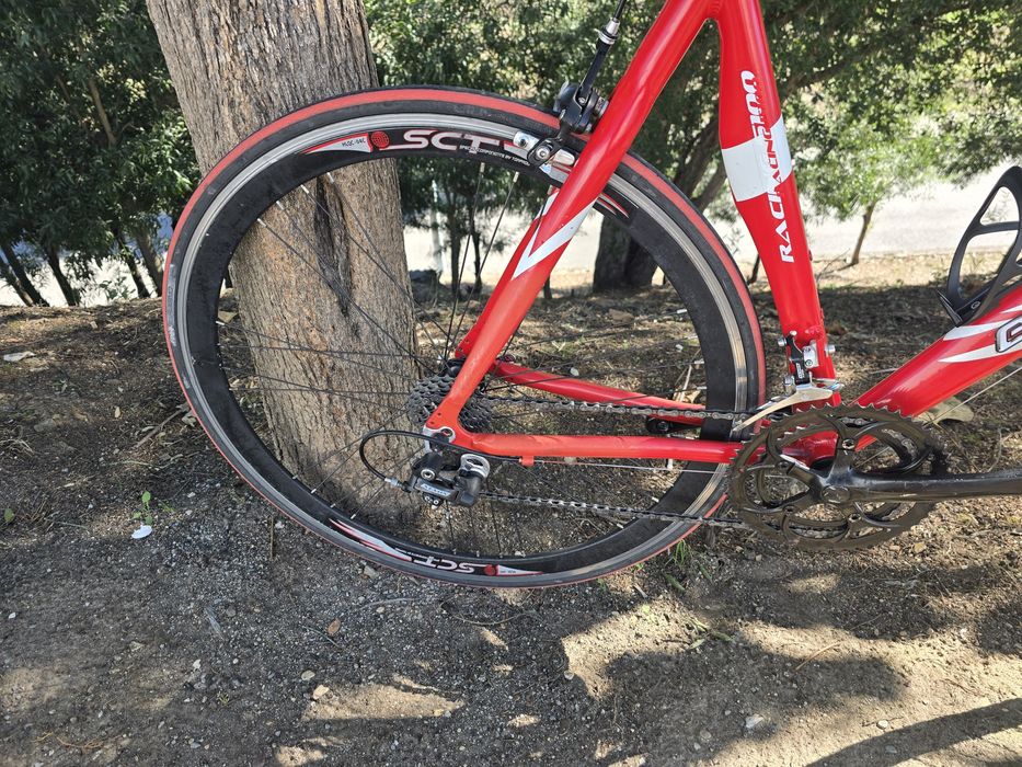 Bicicleta de estrada m 9x2v rodas perfil alto