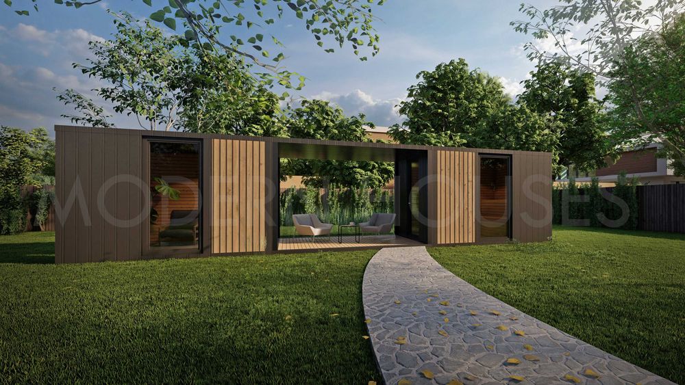 Sauna+Relaks+Taras - System Modułowy - Domek i Sauna