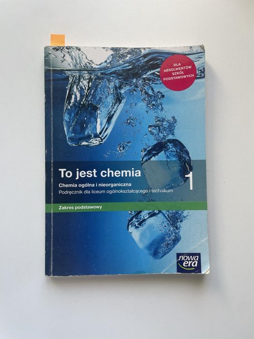 To jest chemia 1 Podręcznik Zakres podstawowy nowa era