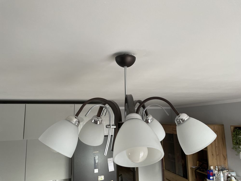 Lampa wisząca 5 punktów świetlnych E27