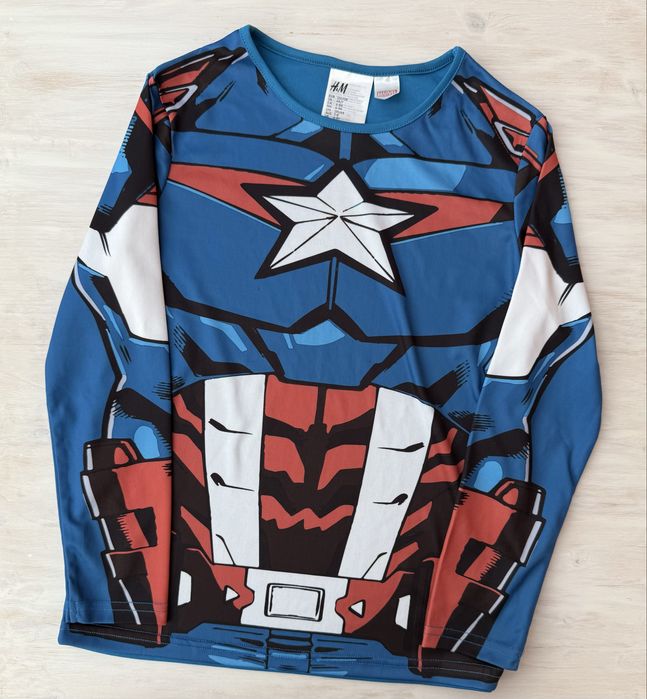 Костюм H&M супер-героя Капітан Америка, розмір 122/128, 6-8 років
