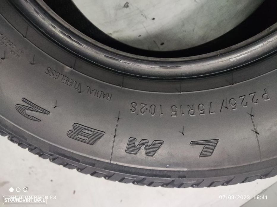 3 pneus semi novos 225-75r15 - infinity - oferta da entrega
