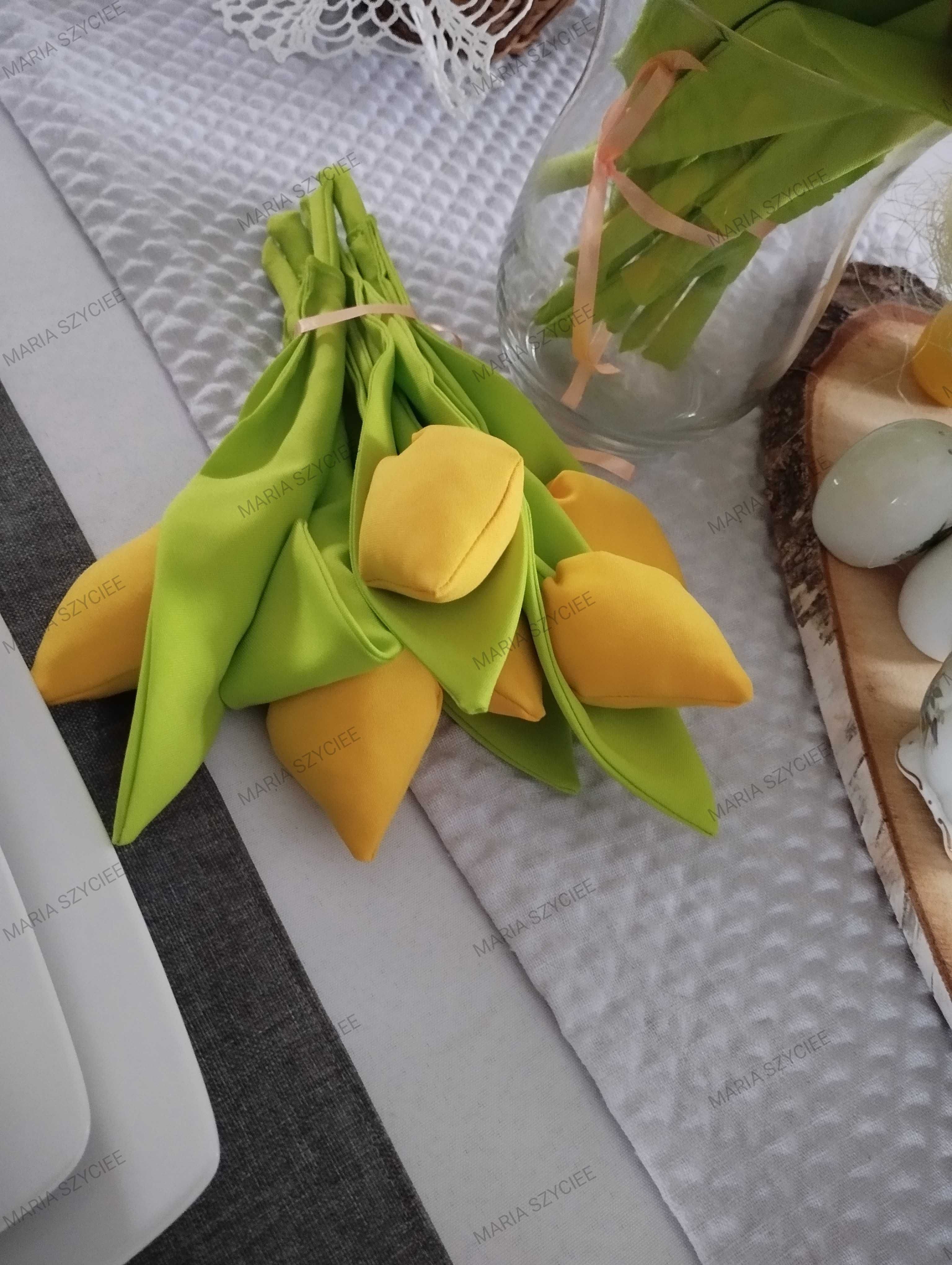 Tulipany szyte 6 sztuk